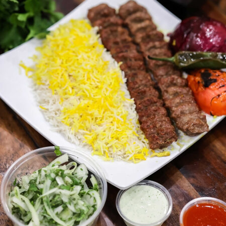 Kubeda Kabab with Rice