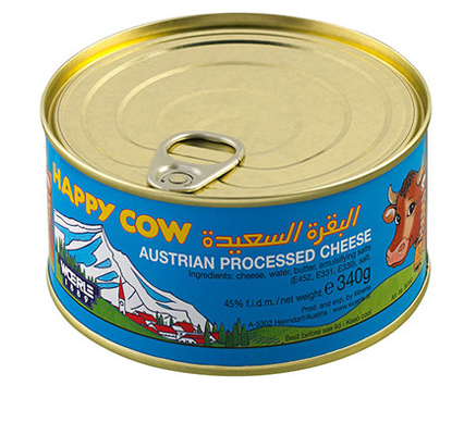 Processed cheese cans
